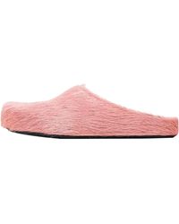 Marni - Long Hair Calfskin Fussbett Sabot Mule "Antique Rose" Sbmr000600P412200C29" - Lyst