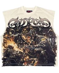 GODSPEED NEW YORK - Steel Sharpens Steel Sleeveless T-Shirt "Bone" 7Hw0Nz2L" - Lyst
