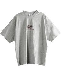 Vetements - Mf T-Shirt Melange" Me76Tr219G" - Lyst