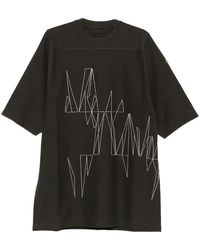 Moncler - Rick Owens Knitted Jumbo T-Shirt "Dark Dust" Mon34" - Lyst
