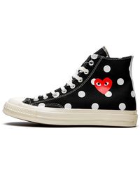 cdg black shoes