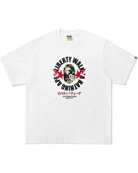 A Bathing Ape - Liberty Walk Abc Camo Busy Works Relaxed Fit T-Shirt 001Tem231910Cwht" - Lyst