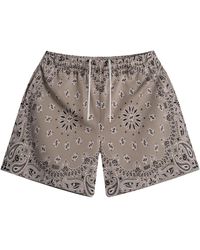 Bravest Studios - Screenprinted Paisley Two-Tone Shorts "Khaki" Bs106" - Lyst