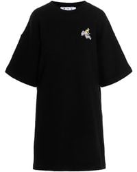 Off-White c/o Virgil Abloh - Flower Arrow Snap T-Shirt Sweater Dress Owdb335F22Jer0014084" - Lyst