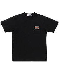 A Bathing Ape - A Rising Pocket T-Shirt 0Zxtem006091P Blk" - Lyst