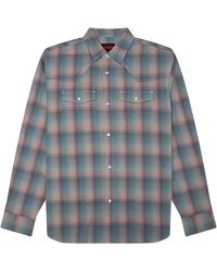 Pleasures - Sender Western Ls Woven Button Up P26Sp029-Pnk" - Lyst