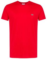 Lacoste - Regular Fit Pima Cotton Jersey T-Shirt Th6709 240" - Lyst