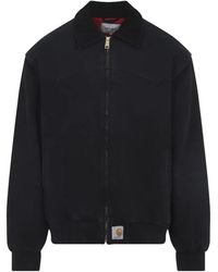 Carhartt - Og Santa Fe Jacket Grind Wash" I036240 00E B7" - Lyst