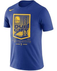 Nike - Nba Gs Warriors 2018 Nba Finals Bound City Dna Cotton Performance T-Shirt 561416 4Ewestern" - Lyst
