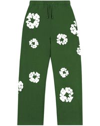 DENIM TEARS - Cotton Wreath Baggy Sweatpants Dt168" - Lyst