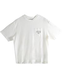 Acne Studios - Logo Pocket T-Shirt "Off" Fn Ux Tshi000290 Off" - Lyst