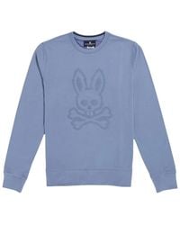 Psycho Bunny - Siddick Logo Big Country Sweatshirt B6S226Q1Ft Bcu" - Lyst