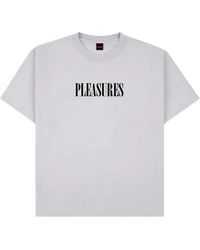 Pleasures - Exhibition T-Shirt P25W074 Silv" - Lyst