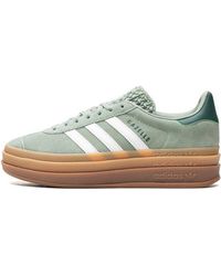 adidas - Gazelle Bold "silver Green Gum" Shoes - Lyst