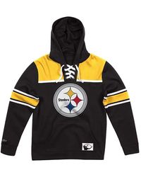 Mitchell & Ness - Nfl Hockey Fleece Hoodie "Pittsburgh Steelers - Lyst