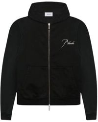 Rhude - Full Zip Up Hoodie "Vintage" Rhpf23Ho07150003" - Lyst
