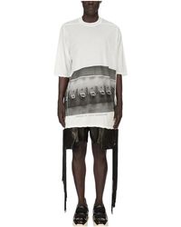 Rick Owens - Jumbo Short-Sleeve T-Shirt "Milk Wash Rr01F2208 Bhep4 5109" - Lyst