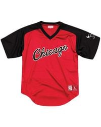Mitchell & Ness - Nba Final Seconds Mesh V-Neck Shirt "Chicago Bulls - Lyst