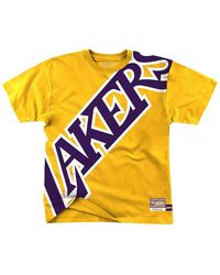 Mitchell & Ness - Nba Big Face Short Sleeve T-Shirt "Los Angeles Lakers - Lyst