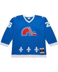 Mitchell & Ness - Nhl Dark Jersey Nordiques 1980 Peter Stastny Jy9031 Qnoblue" - Lyst