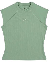 Nike - Nsw Chill Knit Tight Ribbed Top "Steam Sail" If0242 006" - Lyst