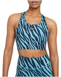 Nike - Dri-Fit Swoosh Icon Clash Medium-Support 1-Piece Pad Longline Sports Bra "Chlorine" Cz7208 447" - Lyst