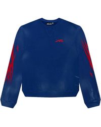 HELLSTAR - Sports Core Logo Crewneck "Royal" Hsr135" - Lyst