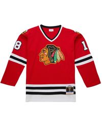 Mitchell & Ness - Nhl Dark Jersey Blackhawks 1980 Denis Savard "Scarlet" Jy10609 Cbhscar" - Lyst