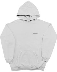 Balenciaga - Embroidered Bb Corp Logo Hooded Sweatshirt "Dark" Ts91 570811 Tnv68 9244" - Lyst