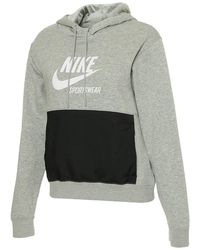 Nike - Nsw Heritage Fleece Hoodie "Heather" Dd5673 063" - Lyst