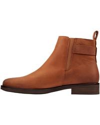 Clarks - Memi Lo Boots "Dark Tan Leather" 26162239" - Lyst