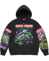 Supreme - Grave Digger Zip Up Hooded Sweatshirt "Ss26 - Lyst