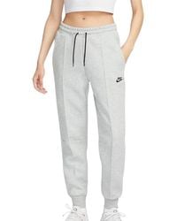 Nike - Sportswear Tech Fleece Mid-Rise Joggers "Dark Heather Fb8330 063" - Lyst
