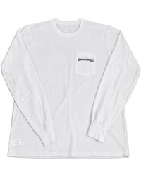 Chrome Hearts - Usa Script Logo Long Sleeve T-Shirt T-Shirt Chrm1588" - Lyst