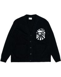 A Bathing Ape - College Cardigan Knitted Sweater Bbkcdkt4502Mjbkx" - Lyst