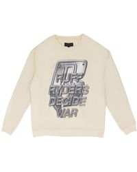 Who Decides War - Ruff Ryders Sweatshirt "Off- 11100400018Aw23" - Lyst