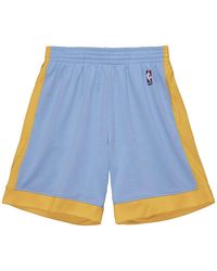 Mitchell & Ness - Swingman Shorts "Nba Los Angeles Lakers 2001" Smsh1127 Lal01Pppclbl" - Lyst