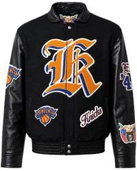 Jeff Hamilton - New York Knicks Old English Full Leather Jacket Jfhm001" - Lyst