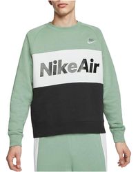 Nike - Air Colorblock Fleece Crewneck Sweatshirt Cj4827 352" - Lyst