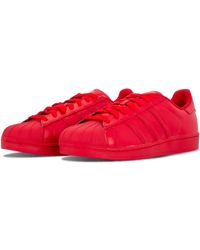 Fotoeléctrico codicioso Napier Adidas Superstar Red Shoes for Men - Up to 60% off | Lyst UK