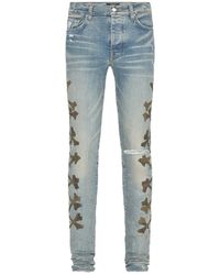 Amiri - Camo Bones Jeans "Camo" Pf22Mds027 408" - Lyst