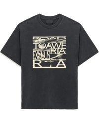 RTA - Elian Double Layered T-Shirt Exodus" Mexok911 T2306Bkexd" - Lyst