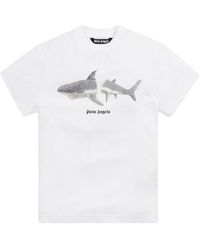 Palm Angels - Shark Classic T-Shirt Pmaa001S22Jer0110110" - Lyst