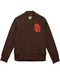Mitchell & Ness - Mlb Bp Jacket Padres 1990 Abjk5309 Sdp90Pppbrow" - Lyst
