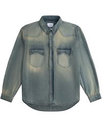 Rhude - Western Denim Shirt "Denim" Rhps24Sr11012305 Dig" - Lyst