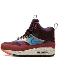 Nike - Air Max 1 Mid Sneakerboot "Deep Burgundy Iridescent" 685269 600" - Lyst