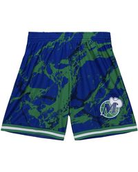 Mitchell & Ness - Team Marble Swingman Shorts "Nba Dallas Mavericks 1998" Pfsw1279 Dma98Pppblue" - Lyst