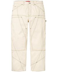 Supreme - Contrast Stitch Double Knee Pants Ss26 "Natural" Su28026" - Lyst