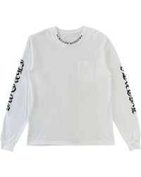 Chrome Hearts - Collar Logo Long Sleeve T-Shirt Chrm0062" - Lyst