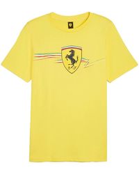 PUMA - Scuderia Ferrari Race Big Shield T-Shirt "Speed" 627055 03" - Lyst